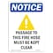 Signmission OSHA Sign, Passage To This Fire With Symbol, 14in X 10in Rigid Plastic, 10" W, 14" L, Portrait OS-NS-P-1014-V-17141 - alternate 1